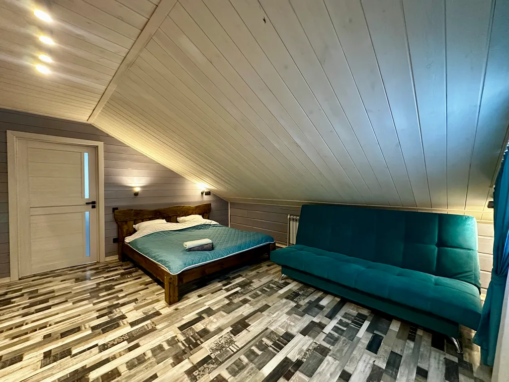 Дом 302m2 — чан, кухня, панорамные окна