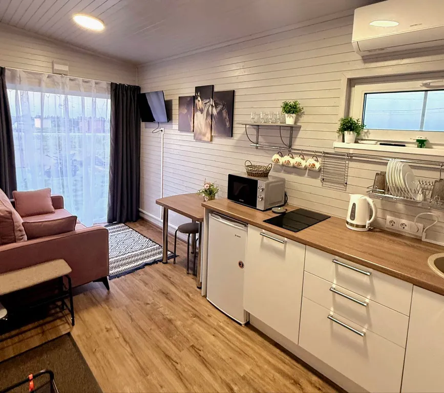 Уютный семейный гостевой домик для 2 взрослых + 2 детей за доп плату