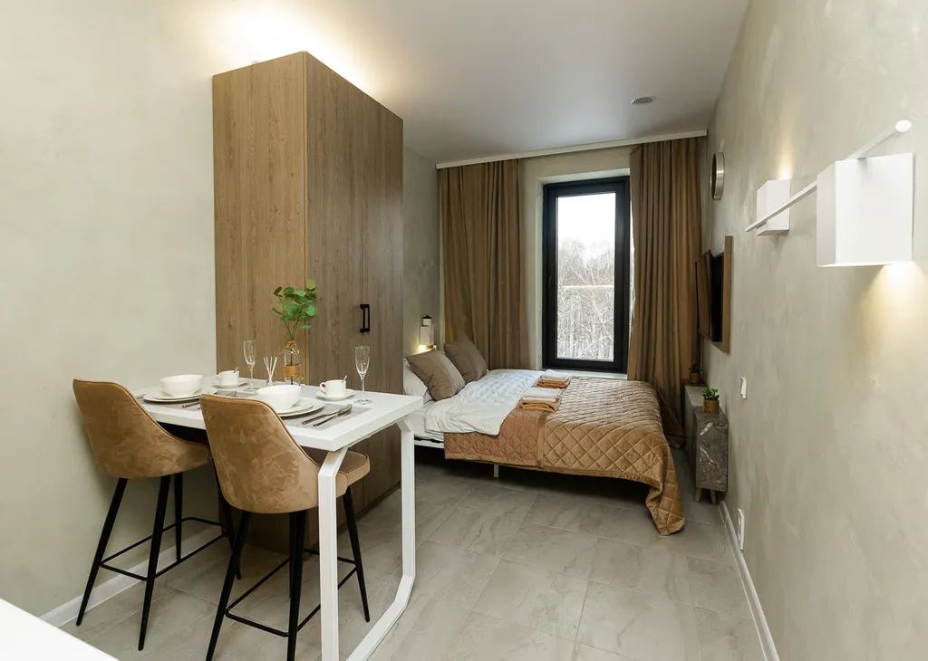 Уютная студия рядом с лесопарком