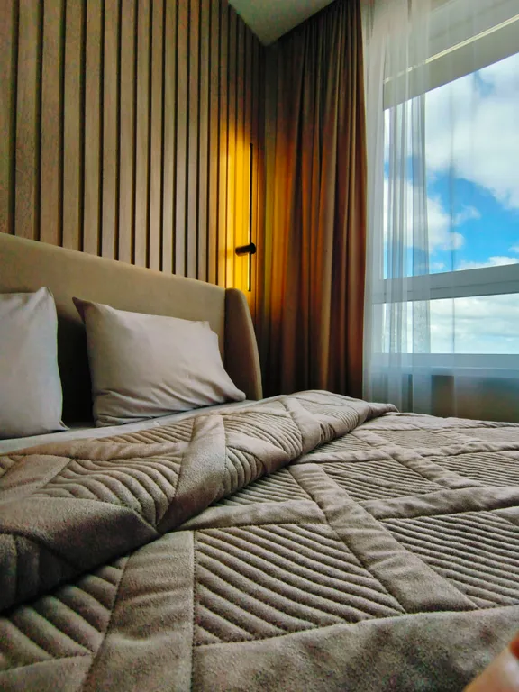 Квартира Современная евродвушка с видом на Амур и закаты — аренда посуточно в Хабаровск