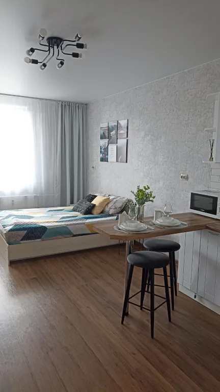 Просторная студия у метро Девяткино, парка и ТЦ Небо рядом