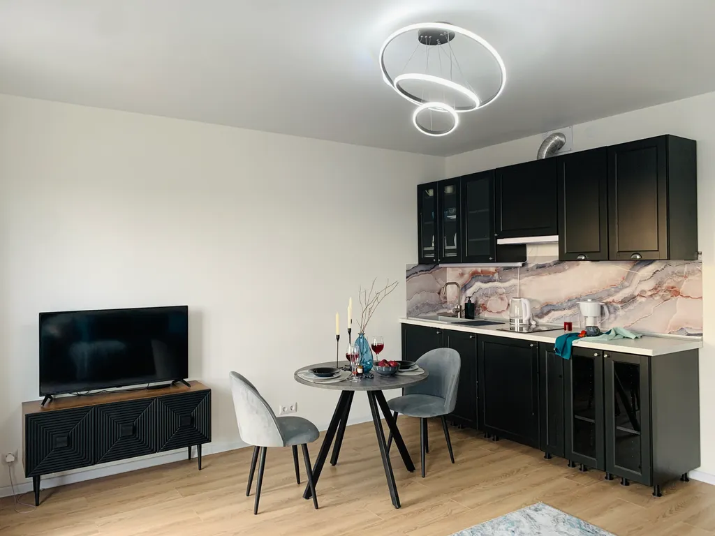 Студия с видом на закат