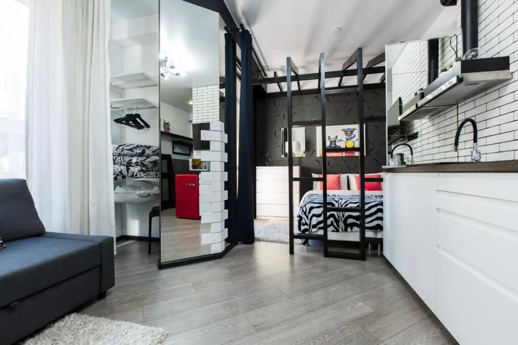 Уютная студия у подъёмника, парковка, бесконтактное заселение, wi-fi