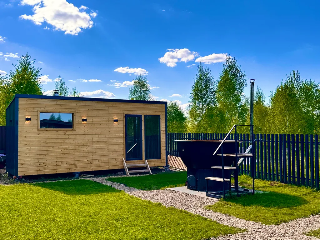 Коттедж Aframe, 2ух этажный дом, глэмпинг — Казань