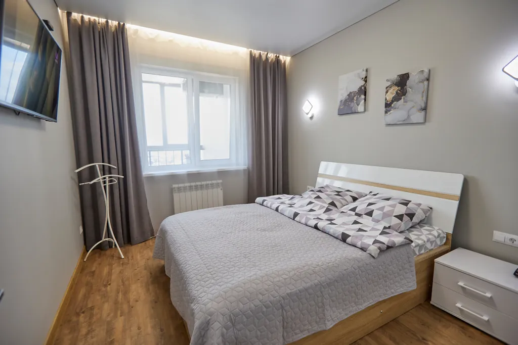 Евродвушка на высоком этаже с красивым видом