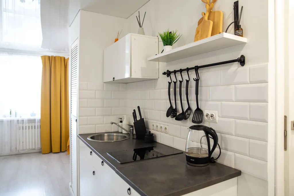 Стильная студия с видом на вулканы