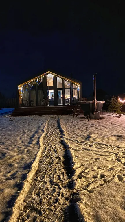 Коттедж Gray дом в стиле барнхаус с видом на лес — аренда посуточно в Ступино