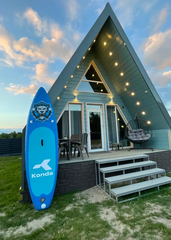 Коттедж Уютный дом аттик А-фрейм у Снетковского озера — Ларионово