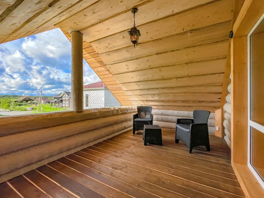 Коттедж Презентабельный и абсолютно экологичный дом из бревна — Красное Село