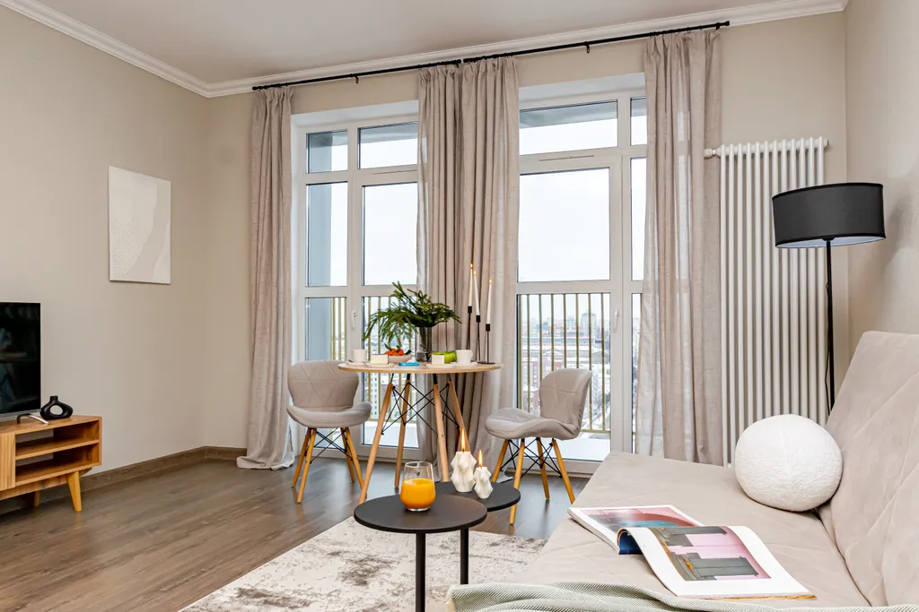 Шикарный вид с 22 этажа на эспланаду | центр | отчетные документы