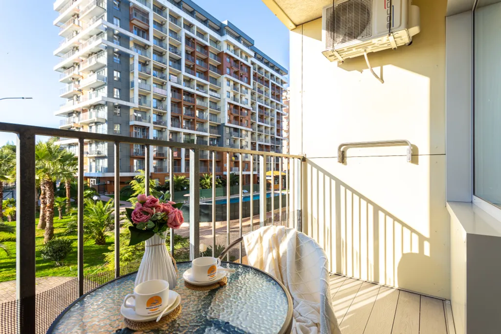 Уютная студия Каравелла 23 с балконом у моря