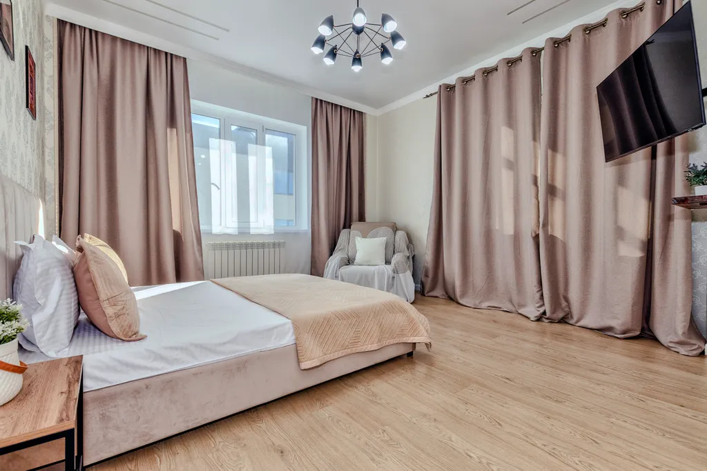 Квартира Уютная однокомнатная с видом на город возле набережной в Астане — аренда посуточно в Астана (Нур-Султан)