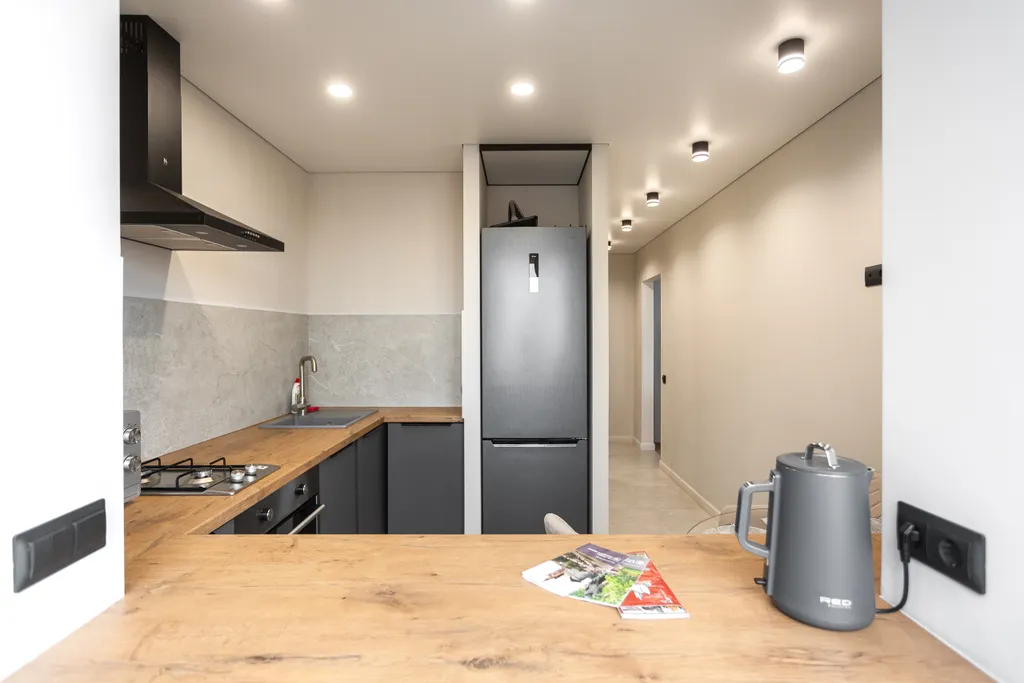 Уютная квартира с двумя балконами в центре рядом с Островом Канта