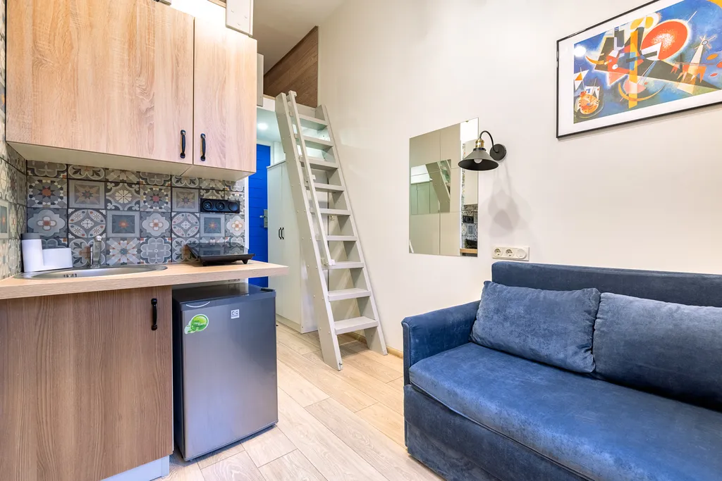 Квартира Квартира Уютная студия в центре города со вторым уровнем — Санкт-Петербург