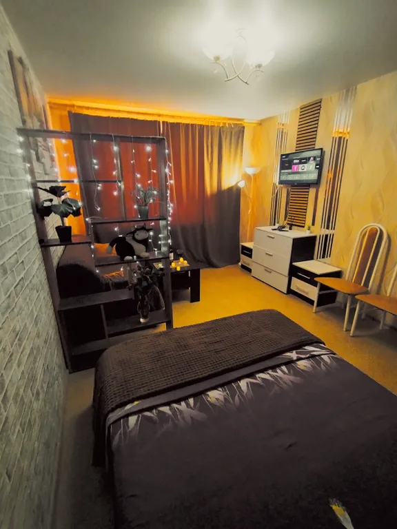 Однокомнатная квартира на три отдельных спальных места, на 6 человек