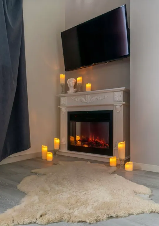 Панорамный люкс с джакузи и камином