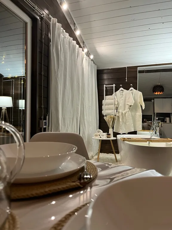 Dobrilovo Village уютный домик с видовой ванной, банным чаном и фурако