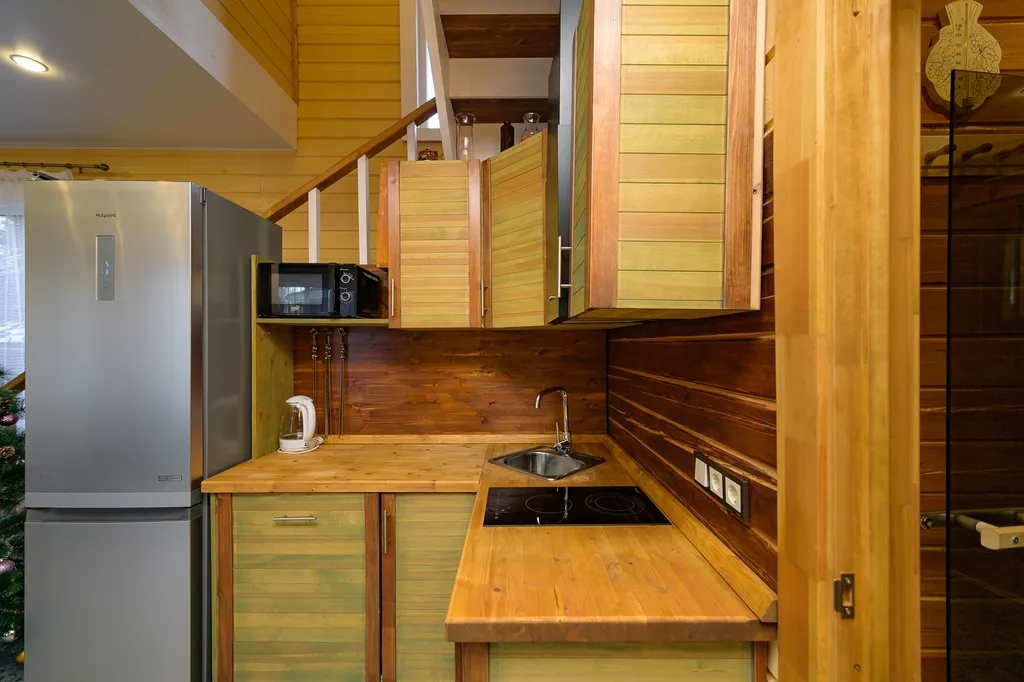 Кофейный коттедж с сауной и банным чаном