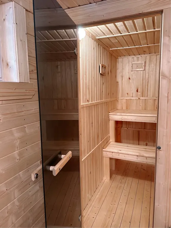 Домик в лесу с потрясающим видом из окна с банным комплексом