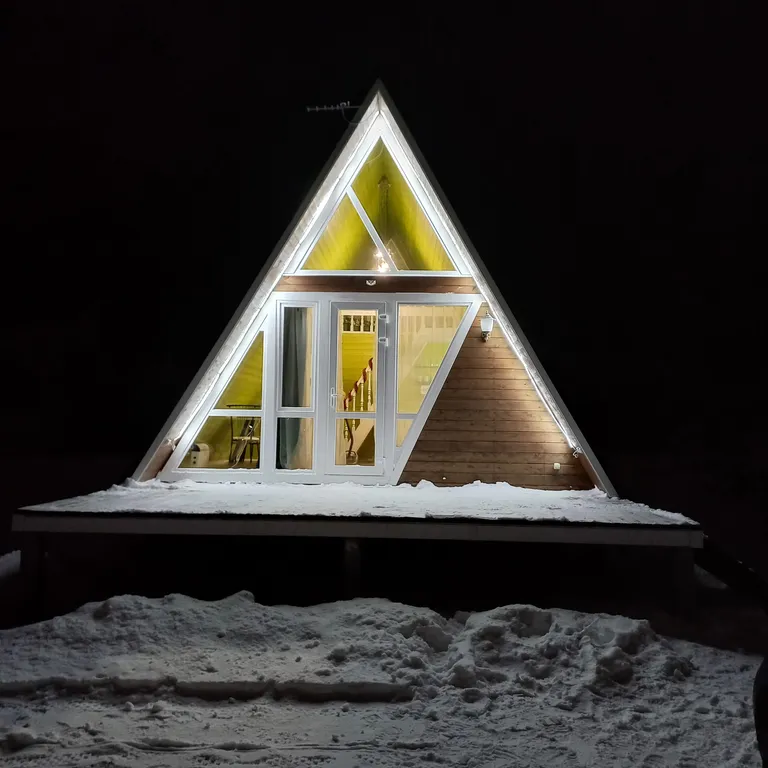 A-frame с сауной