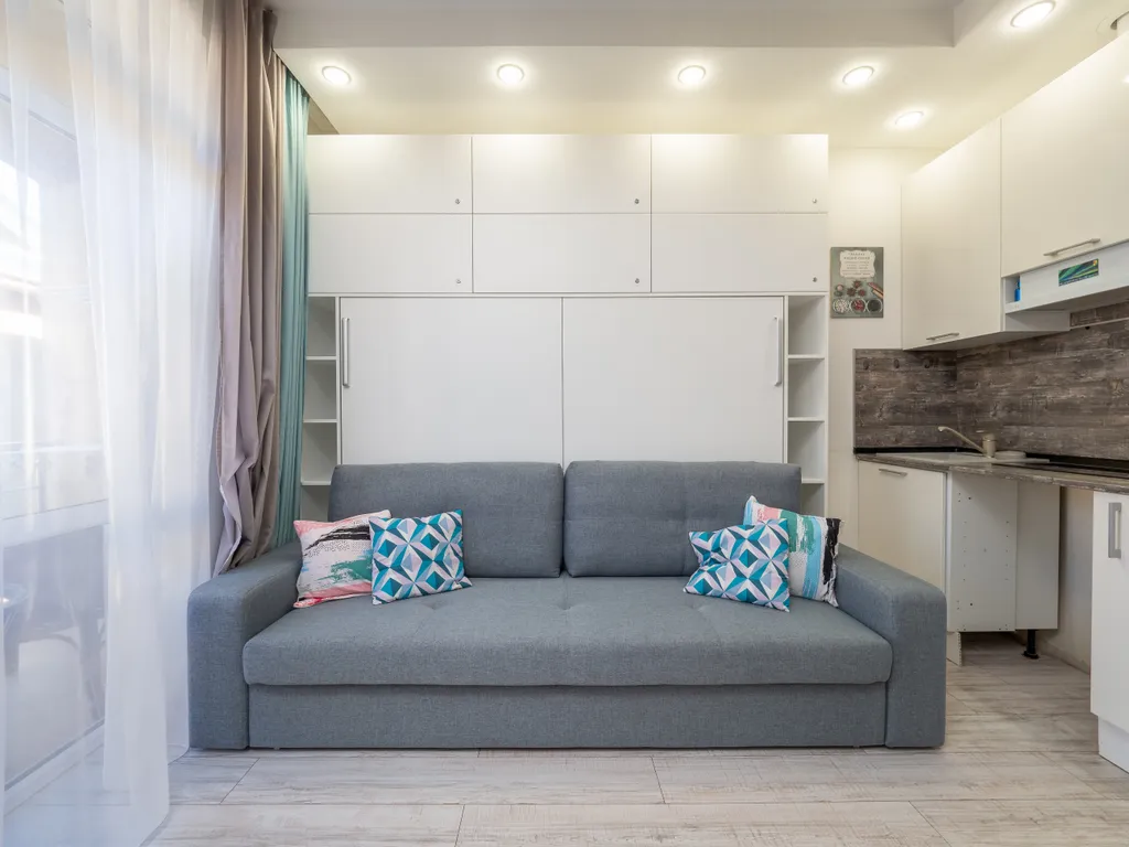 Квартира Квартира Светлая студия у моря с теплым бассейном — Сириус