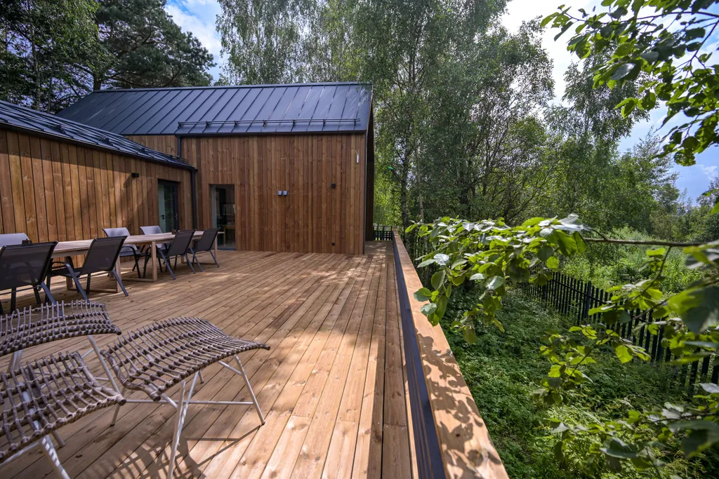 Коттедж Дуплекс Mix 150 Хаку и Тихиро на две семьи среди леса — аренда посуточно в Звенигород