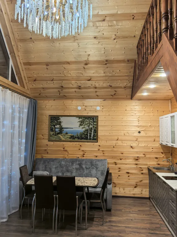 Дом на берегу Ладоги с песчаным пляжем, баня с купелью