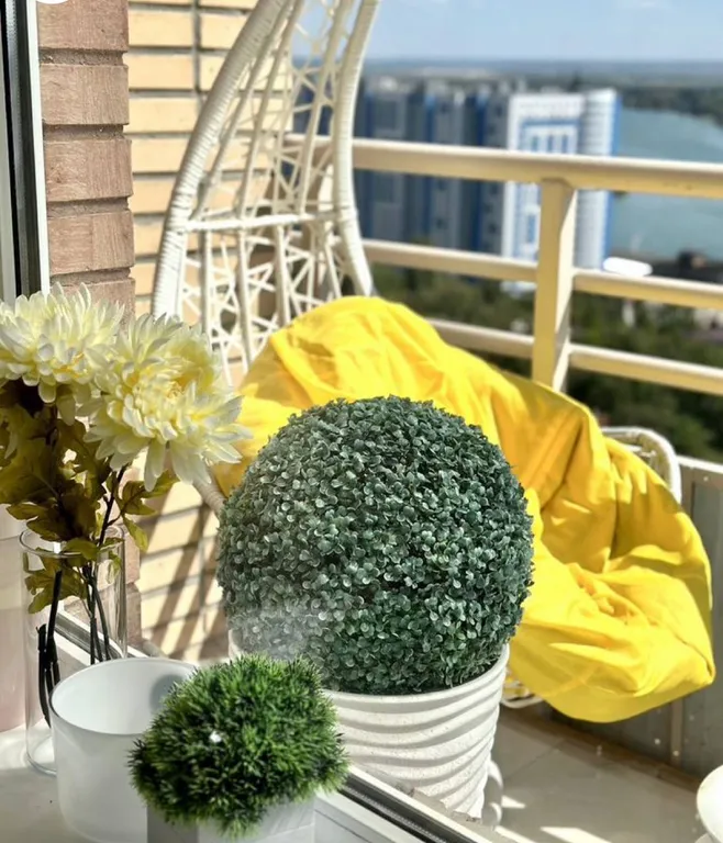 Атмосфера комфорта студия Ваниль с открытым балконом