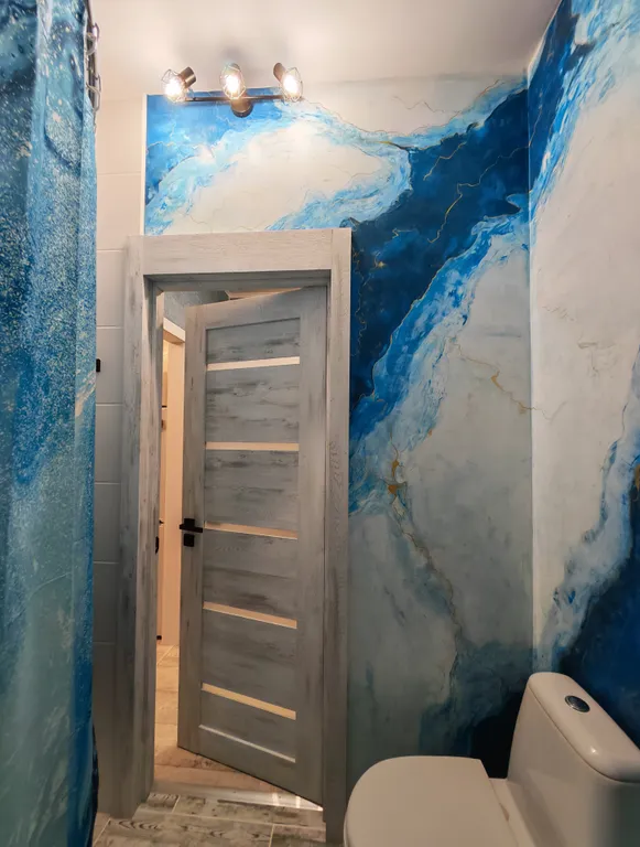 Квартира с новогодней атмосферой в новостройке