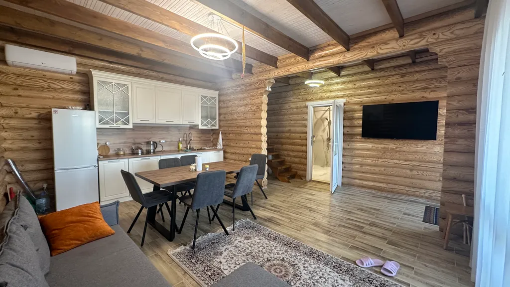 Дом из бруса со всеми удобствами и с парилкой