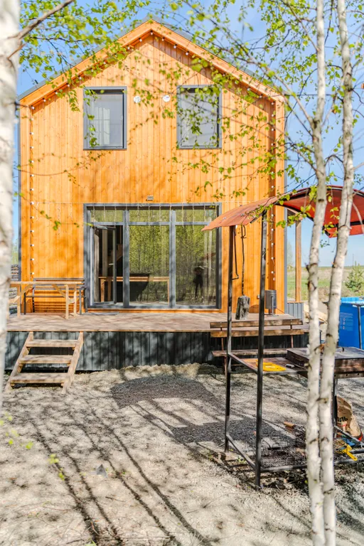 Уютный барн хаус с бассейном, баней и купелью ( барн 1)