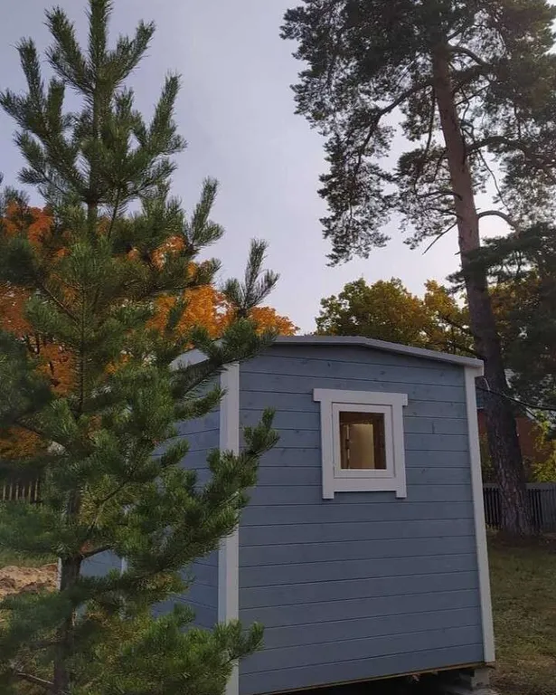 Голубой домик с баней