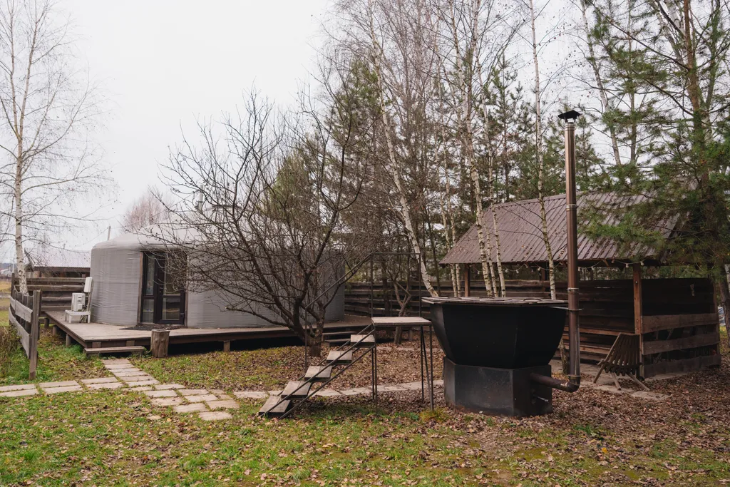 Современная круглогодичная Юрта со всеми удобствами рядом с Коломной