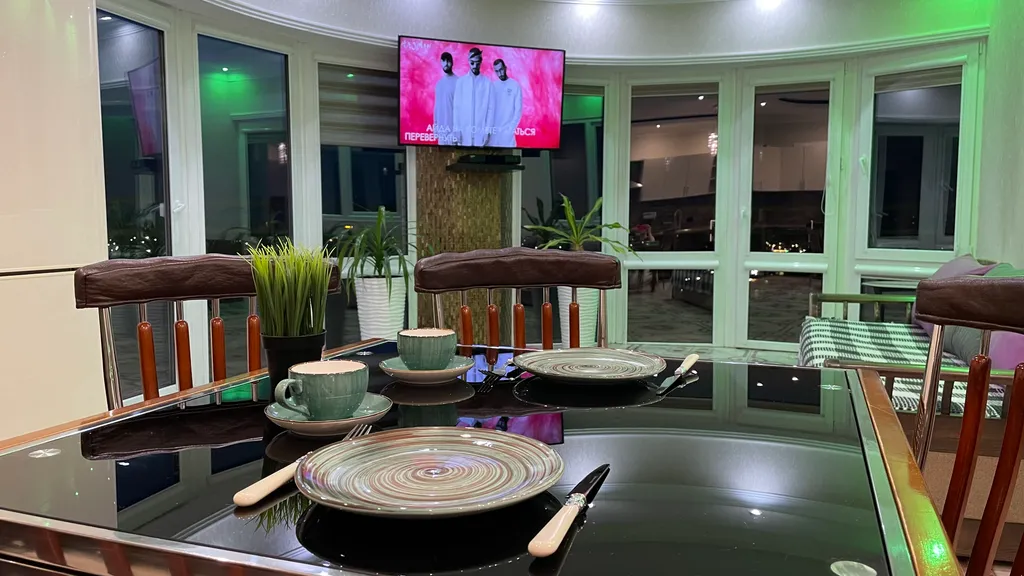 Уютная квартира с видом на город и горы