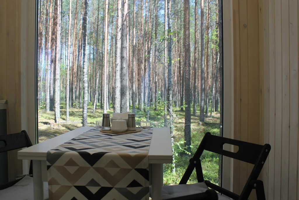 Дом с 2 спальнями и панорамным видом на лес