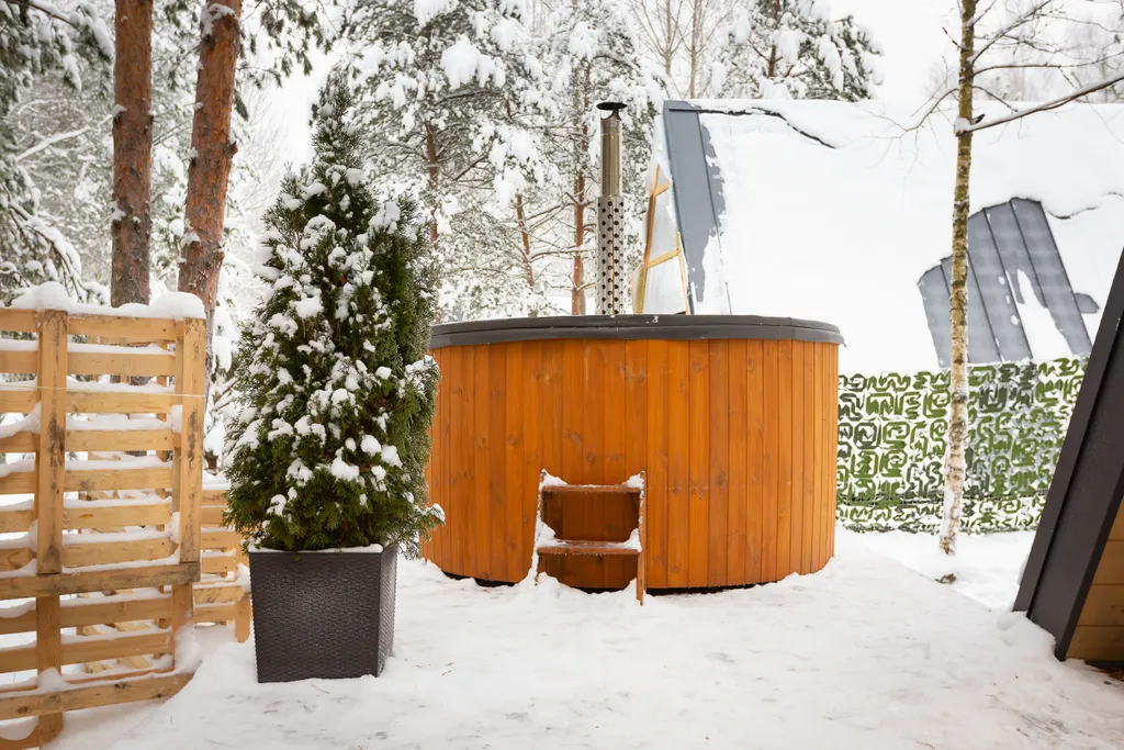 Домик 4 A-Frame с купелью 60 м2