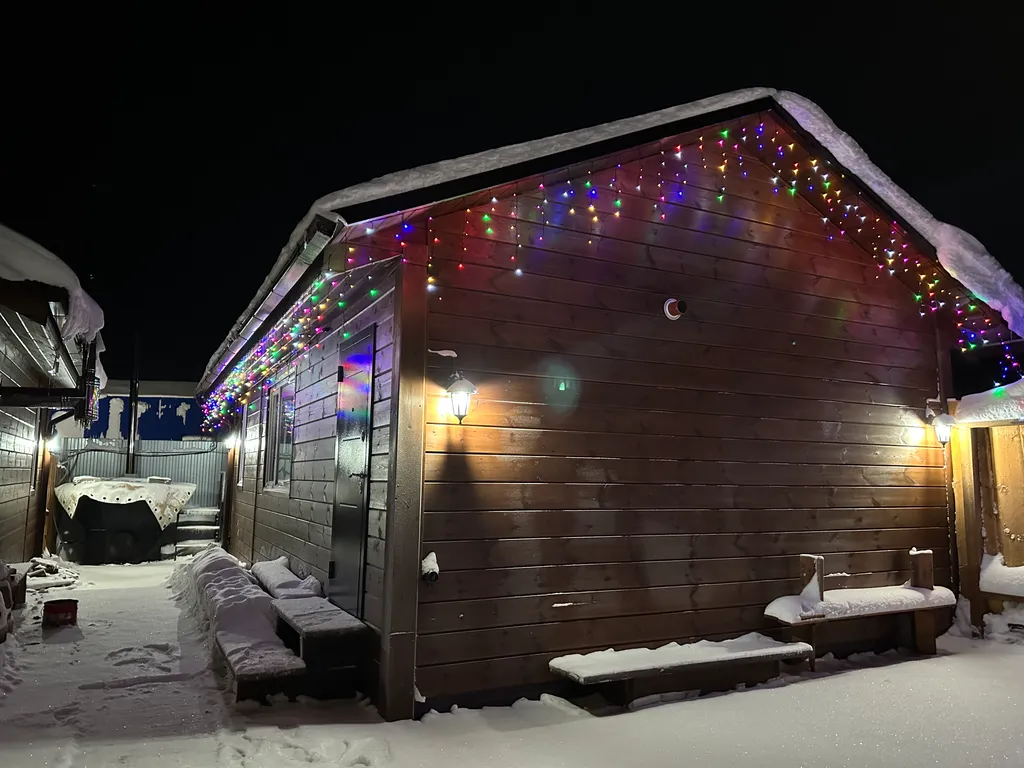 Доик для отдыха с баней и чаном