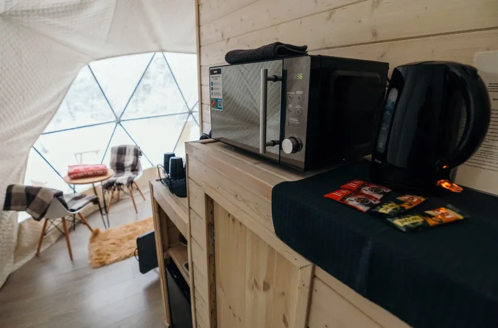 Коттедж Панорамный всесезонный купол с видом в лес — Сиверский