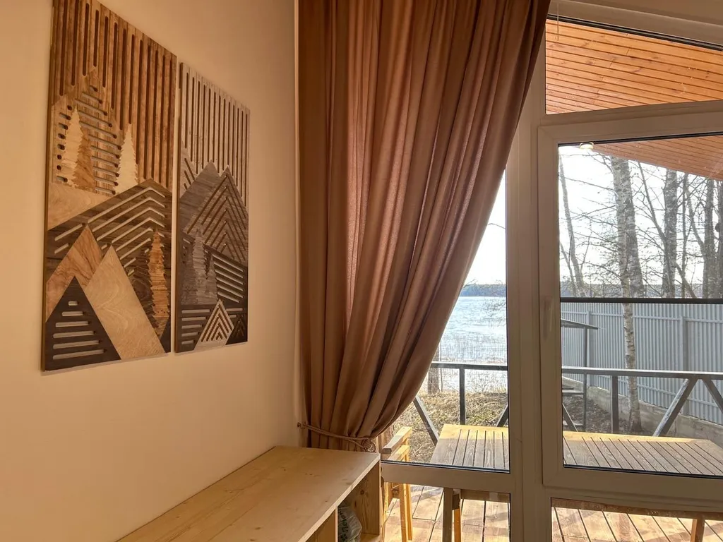 Новый дом на озере Селигер в деревне Заполёк