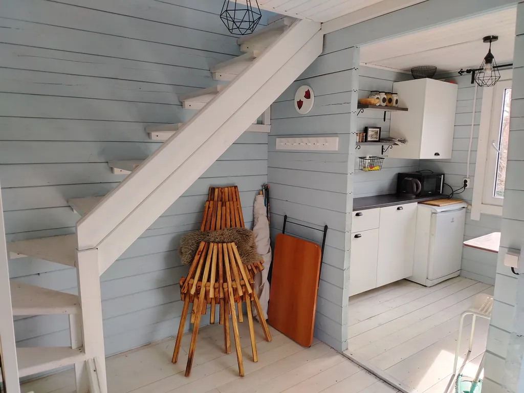 Голубой домик с баней