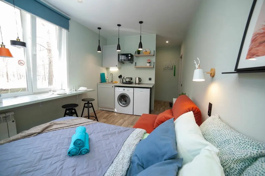 Квартира Уютная трехместная студия для комфортного проживания — Новосибирск