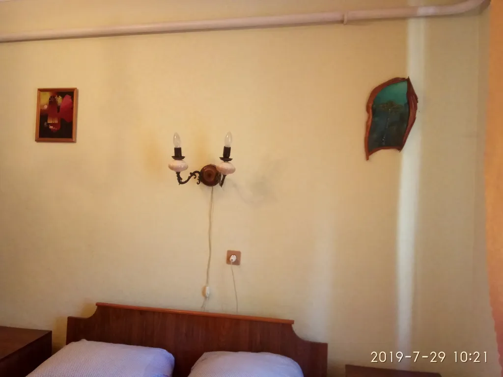 Светлая комната с видом на осенний сад