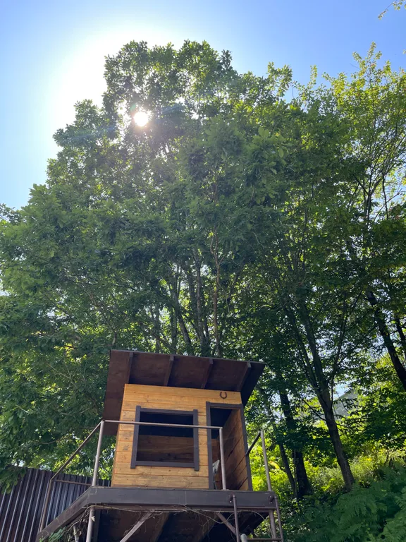 Уютный дом с баней, чаном и видом на горы