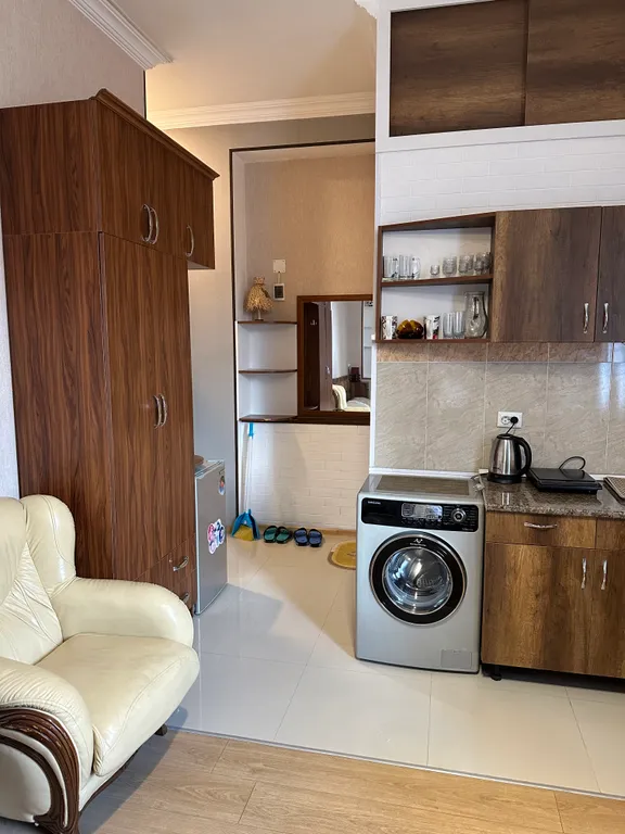 Светлая, приятная однокомнатная квартира, с красивым видом