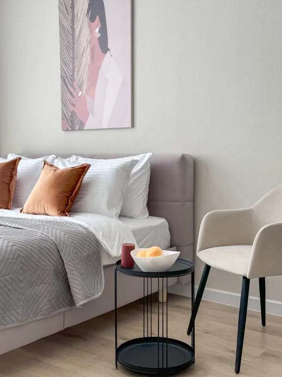 Ваниль- стильная студия в ЖК Самолет