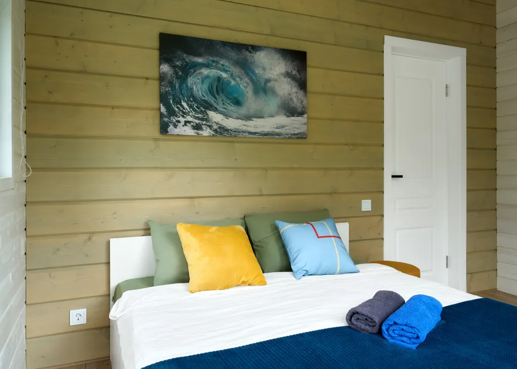 Дом Хвоя с баней с видом на ручей