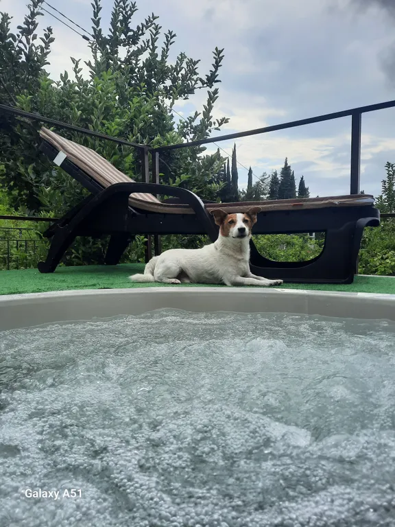 Коттедж с баней и тёплым джакузи