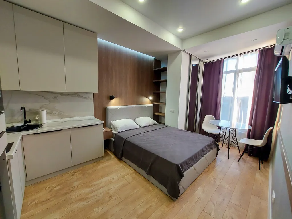 Квартира Квартира Студия Стандарт с двуспальной кроватью — Сириус