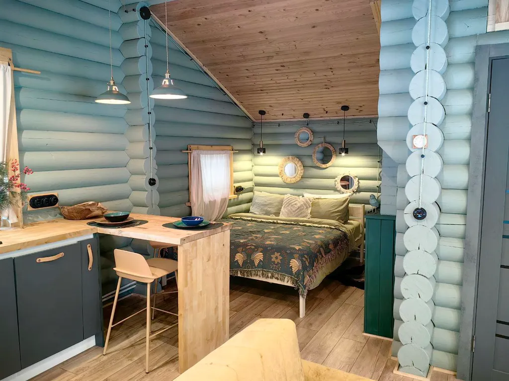 Уютный дом на берегу реки в Карелии