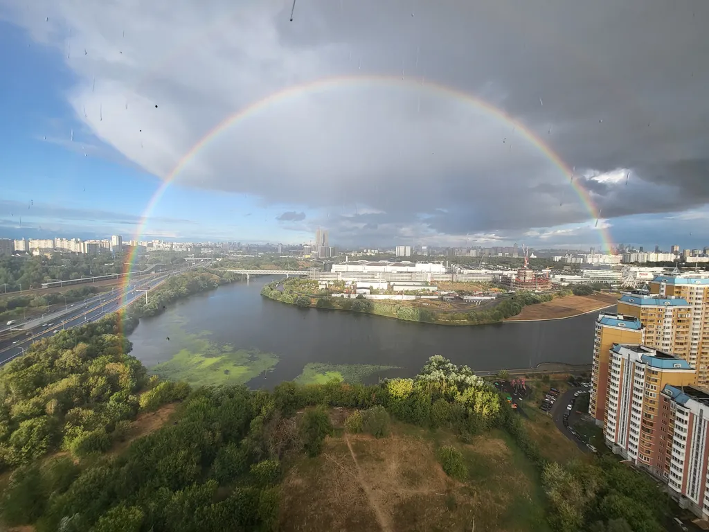 Лофт около Крокуса с видом на Москву